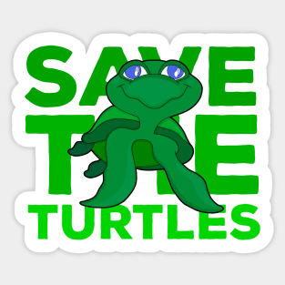 Save The Turtles Sticker